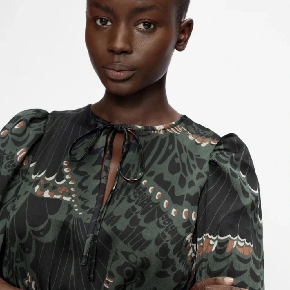 Ted Baker Green Patterned Dress - Picture 4 of 8